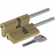 Картинка Цилиндровый механизм под вертушку (дл. шток) Cisa ASTRAL ОА317-87.00 (90 мм/55+10+25), ЛАТУНЬ